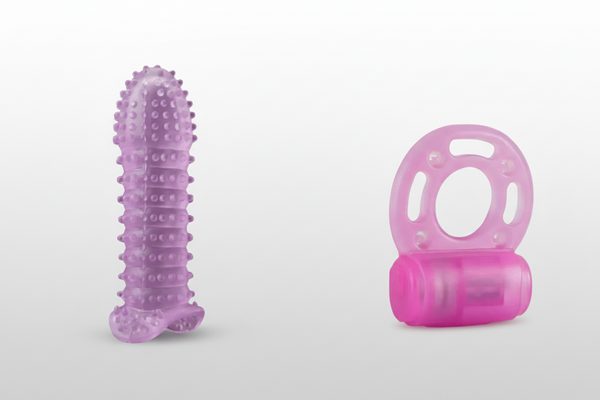 Pleasure Duo Bundle | Vibrating Ring Washable Silicon Condom
